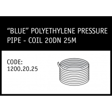 Marley Blue Polyethylene Pressure Pipe 20DN 25M - 1200.20.25